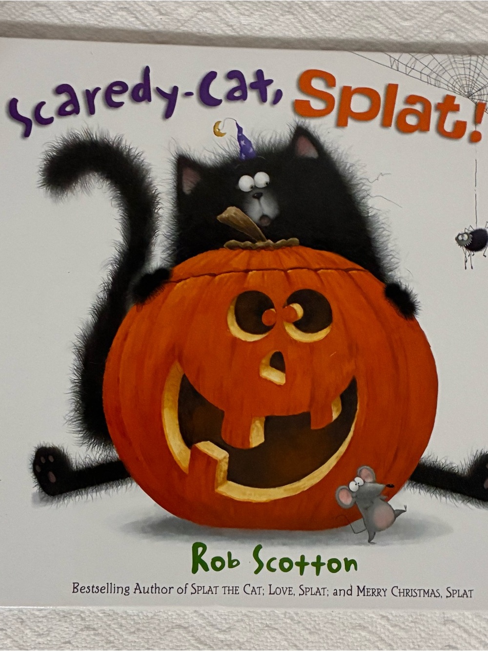 Scaredy-Cat, Splat! Rob Scotton Halloween Hardback Children’s Book